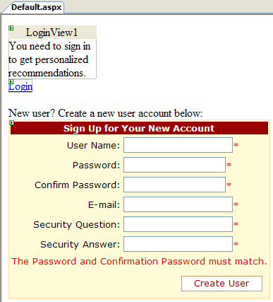 Login aspx com login match Login page
